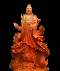 Tượng Lưỡng Long Bạch Y Quán Thế Âm