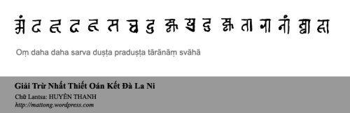 GIẢI OÁN KẾT ĐÀ LA NI